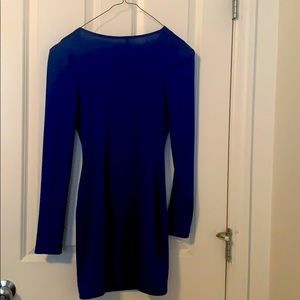 All blue long sleeve dress very cute